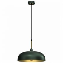 Pendant lamp LINCOLN GREEN/GOLD 1xE27 35cm
