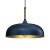 Pendant lamp LINCOLN BLUE/GOLD 1xE27 35cm