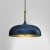Pendant lamp LINCOLN BLUE/GOLD 1xE27 35cm