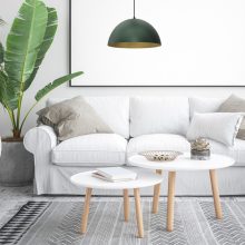 Pendant lamp BETA GREEN/GOLD 1xE27 35cm