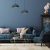 Pendant lamp BETA NAVY BLUE/GOLD 1xE27 35cm