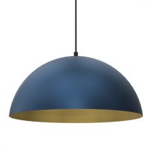 Pendant lamp BETA NAVY BLUE/GOLD 1xE27 45cm
