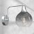 Wall lamp MONTE SILVER 1xE27