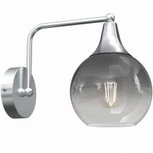 Wall lamp MONTE SILVER 1xE27