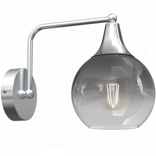 Wall lamp MONTE SILVER 1xE27