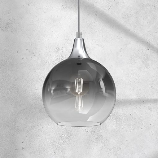 Pendant lamp MONTE SILVER fi 200 1xE27