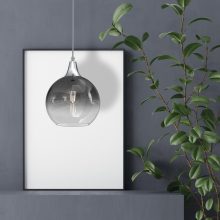 Pendant lamp MONTE SILVER fi 200 1xE27
