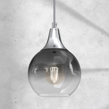 Pendant lamp MONTE SILVER fi 150 1xE27