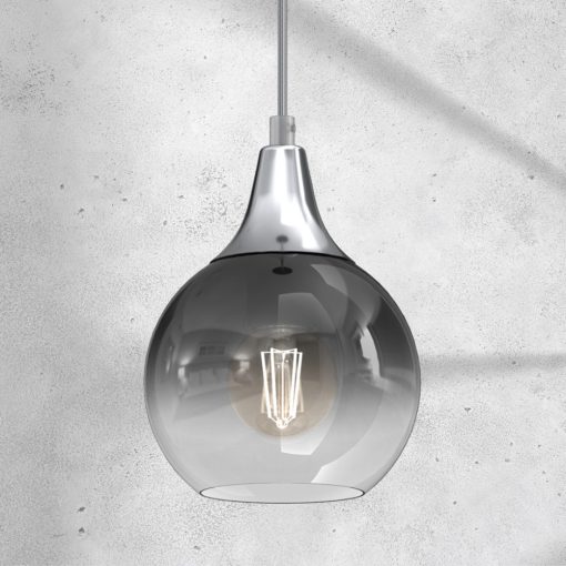 Pendant lamp MONTE SILVER fi 150 1xE27