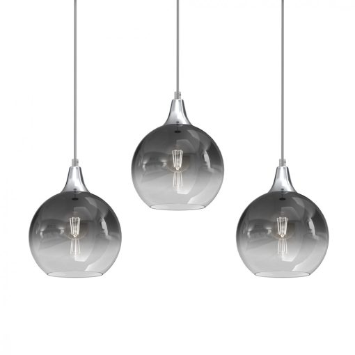 Pendant lamp MONTE SILVER 3xE27
