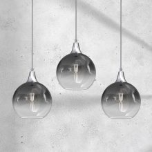 Pendant lamp MONTE SILVER 3xE27