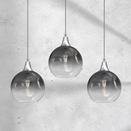 Pendant lamp MONTE SILVER 3xE27
