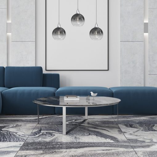 Pendant lamp MONTE SILVER 3xE27