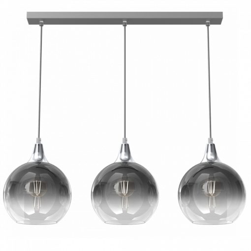 Pendant lamp MONTE SILVER 3xE27