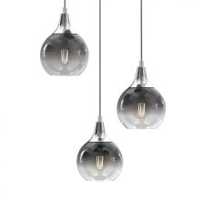 Pendant lamp MONTE SILVER 3xE27