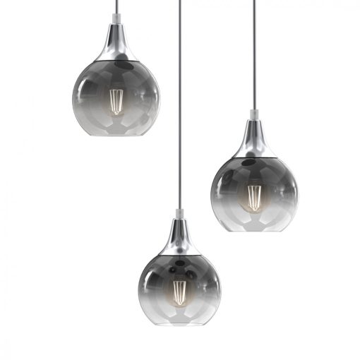 Pendant lamp MONTE SILVER 3xE27
