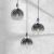 Pendant lamp MONTE SILVER 3xE27