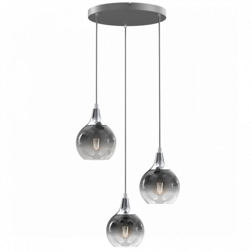 Pendant lamp MONTE SILVER 3xE27