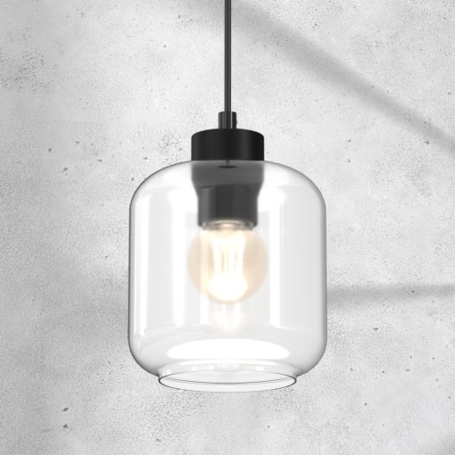 Pendant lamp SOMBRA CLEAR 1xE27