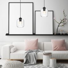 Pendant lamp SOMBRA CLEAR 1xE27