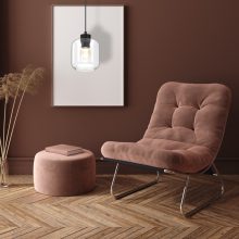 Pendant lamp SOMBRA CLEAR 1xE27