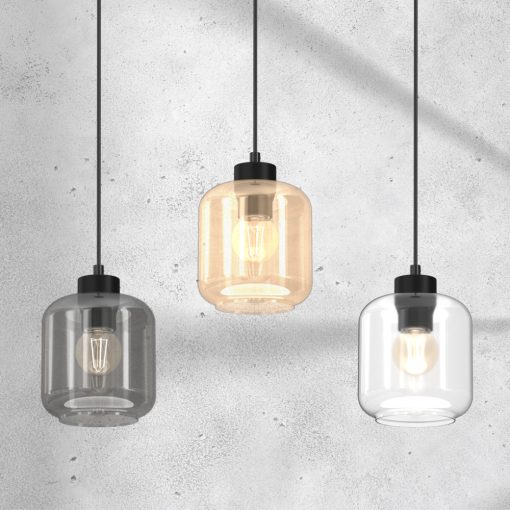 Pendant lamp SOMBRA MIX 3xE27