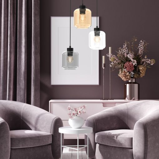Pendant lamp SOMBRA MIX 3xE27