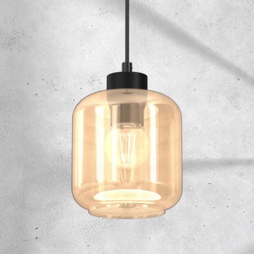 Pendant lamp SOMBRA AMBER 1xE27