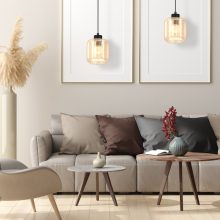 Pendant lamp SOMBRA AMBER 1xE27