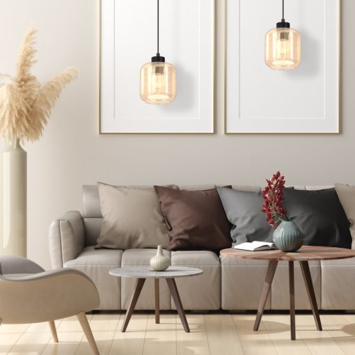 Pendant lamp SOMBRA AMBER 1xE27