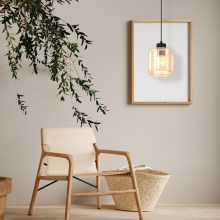 Pendant lamp SOMBRA AMBER 1xE27