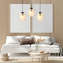 Pendant lamp SOMBRA AMBER 3xE27