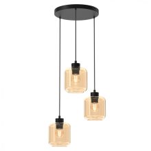 Pendant lamp SOMBRA AMBER 3xE27