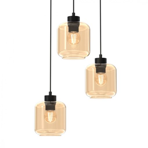 Pendant lamp SOMBRA AMBER 3xE27