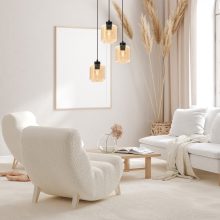 Pendant lamp SOMBRA AMBER 3xE27