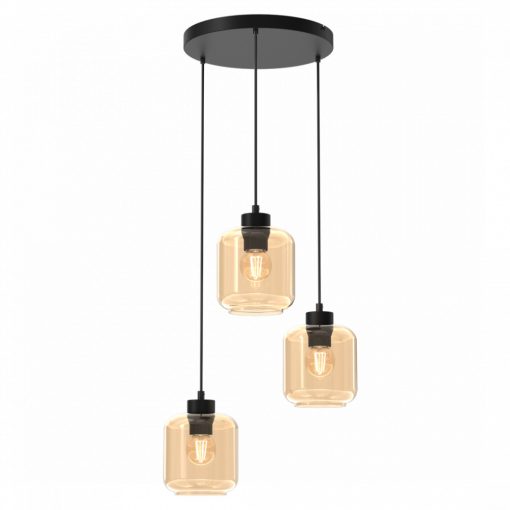 Pendant lamp SOMBRA AMBER 3xE27