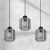 Pendant lamp SOMBRA SMOKED  3xE27
