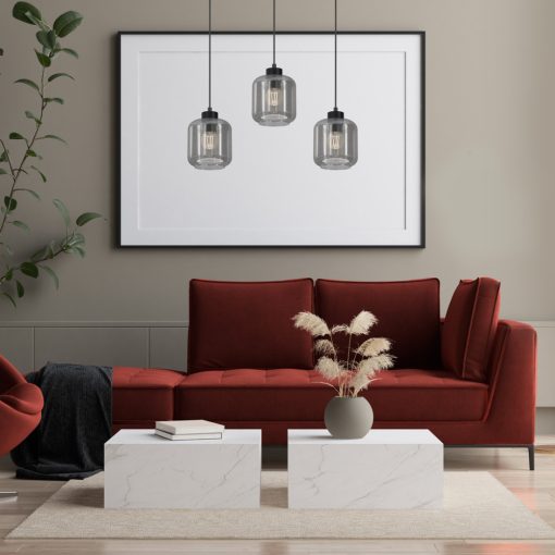 Pendant lamp SOMBRA SMOKED  3xE27