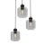 Pendant lamp SOMBRA SMOKED 3xE27