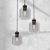 Pendant lamp SOMBRA SMOKED 3xE27