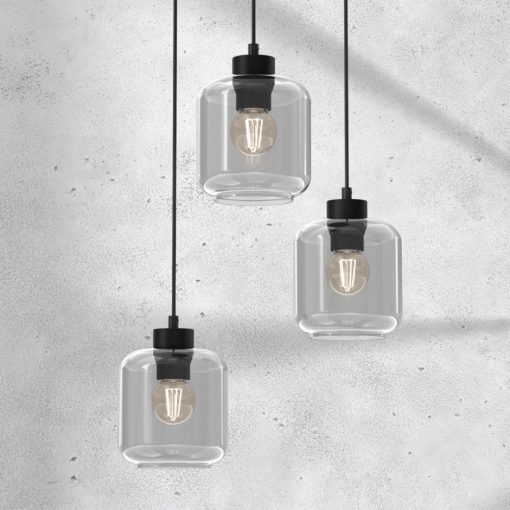 Pendant lamp SOMBRA SMOKED 3xE27
