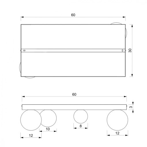 Ceiling  lamp BIBIONE GOLD 4xG9