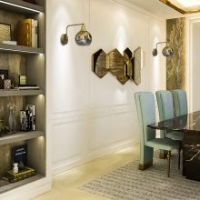 Wall lamp MONTE GOLD 1xE27