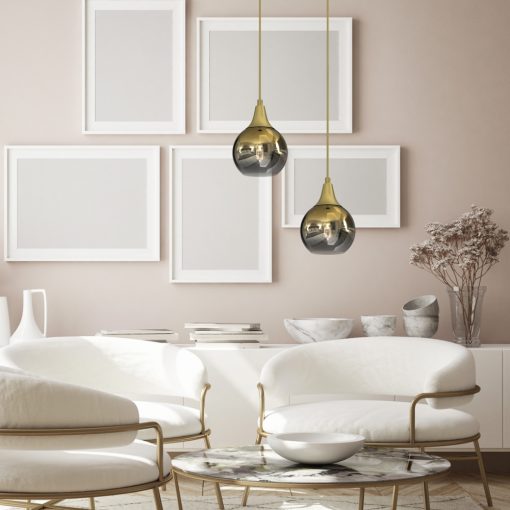 Pendant lamp MONTE GOLD fi 150 1xE27