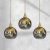 Pendant lamp MONTE GOLD 3xE27