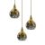 Pendant lamp MONTE GOLD 3xE27