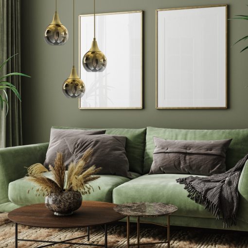 Pendant lamp MONTE GOLD 3xE27