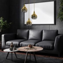 Pendant lamp MONTE GOLD 3xE27