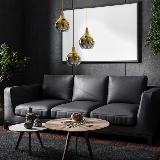 Pendant lamp MONTE GOLD 3xE27