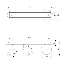 Ceiling  lamp SIRIO 3xG9